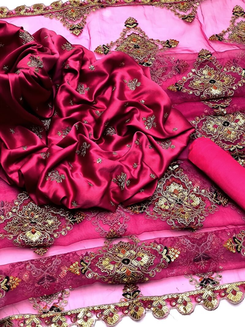 3pc Dress Shamoz silk - Image 2